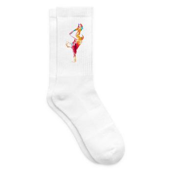 Dynamische Freestyle Ballkontrolle - Tennissocken - Weiß - Rechts