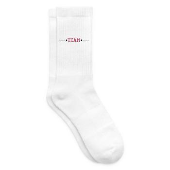 Team Linie Ornament Stern Symbol - Tennissocken - Weiß - Rechts
