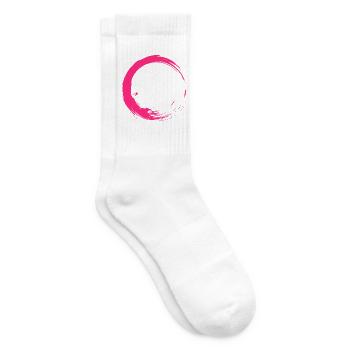 Kreis Design Bürste Pink Rosa Neu - Tennissocken - Weiß - Rechts