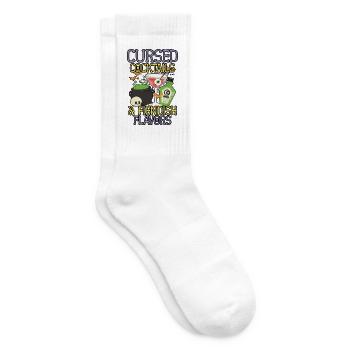Verfluchte Cocktails & teuflische Aromen Halloween - Tennissocken - Weiß - Rechts
