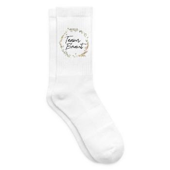 Team Braut - Junggesellinnenabschied - Tennissocken - Weiß - Rechts