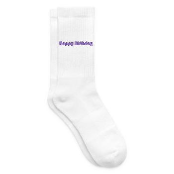 ALLES GUTE ZUM GEBURTSTAG. ALLES GUTE ZUM GEBURTSTAG. JAHRESTAG. - Tennissocken - Weiß - Rechts