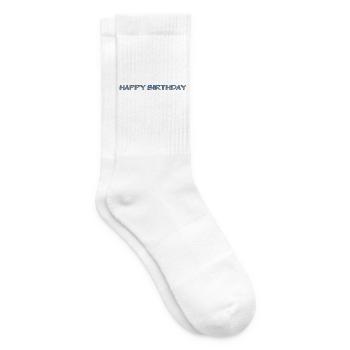 ALLES GUTE ZUM GEBURTSTAG. ALLES GUTE ZUM GEBURTSTAG. JAHRESTAG. - Tennissocken - Weiß - Rechts