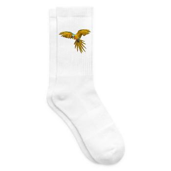 Papagai Polygon Bestseller Artwork Kunstwerk Vogel - Tennissocken - Weiß - Rechts