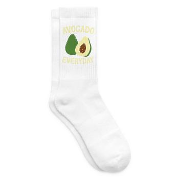 Avocado Jeden Tag Avocado-Liebhaber Guac Guacamole - Tennissocken - Weiß - Rechts