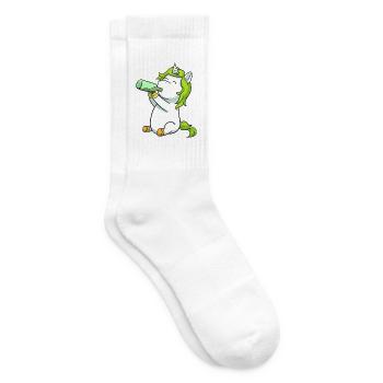 Einhorn Alkohol Alk - Tennissocken - Weiß - Rechts