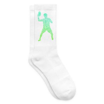 Disc Golf Spieler Symbole Jungen Discgolf - Tennissocken - Weiß - Rechts