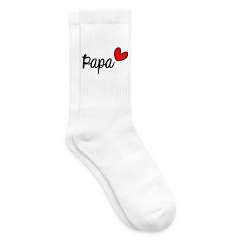 VATERTAG. ALLES GUTE ZUM GEBURTSTAG, PAPA. PAPA. ALLES GUTE ZUM GEBURTSTAG! - Tennissocken - Weiß - Rechts