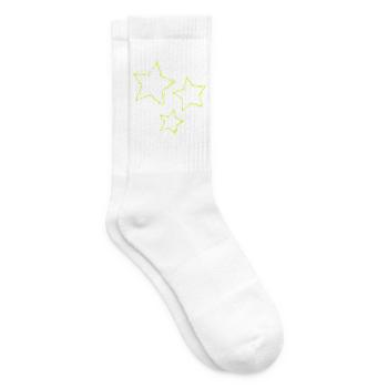 STERN. STERN. STERNE. FEST. JAHRESTAG. WEIHNACHTEN. - Tennissocken - Weiß - Rechts