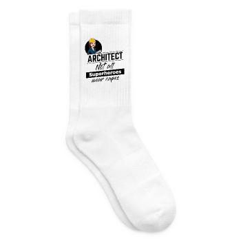 Architect - Not all Superheroes wear Capes - Tennissocken - Weiß - Rechts