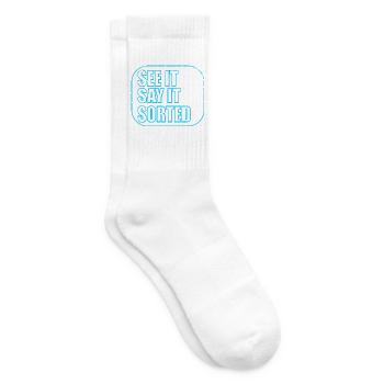 SEE IT SAY IT SORTED - Tennissocken - Weiß - Rechts