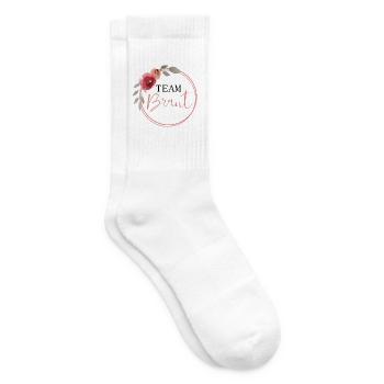 Team Braut - Tennissocken - Weiß - Rechts