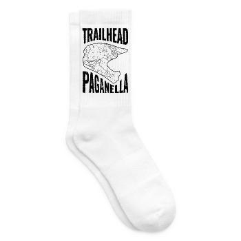 Mountainbike T-Shirt Trailhead Paganella - Tennissocken - Weiß - Rechts
