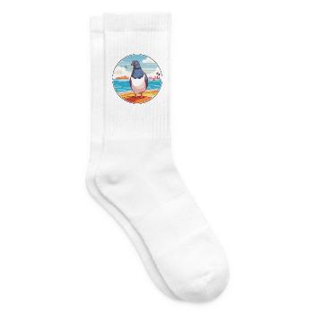 Taube Aquarell Cartoon Kawaii Clipart Tier - Tennissocken - Weiß - Rechts