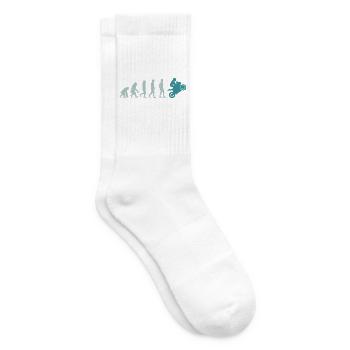 Evolution Motorrad fahren - Tennissocken - Weiß - Rechts