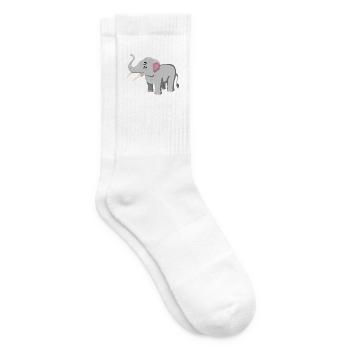 Elephant Afrika Safari Tiere Tier Kinder - Tennissocken - Weiß - Rechts