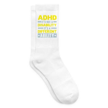 ADHS ist keine Behinderung, sondern eine andere Fä - Tennissocken - Weiß - Rechts