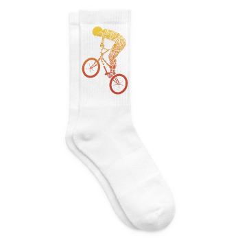 BMX Fahrrad Tricks BMX - Tennissocken - Weiß - Rechts