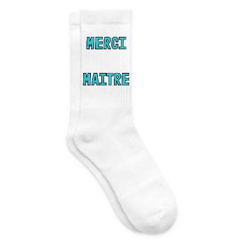 MEISTER. VIELEN DANK. DANKE, MEISTER. MEISTER. MEISTER-GESCHENK - Tennissocken - Weiß - Rechts
