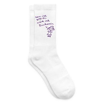 Prinzessin - Tennissocken - Weiß - Rechts