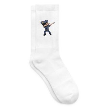 Dabbing Polizist Dab Polizei - Tennissocken - Weiß - Rechts