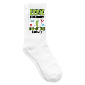 Unheimliche Getränke: Bar des verdammten Halloween - Tennissocken - Weiß - Rechts