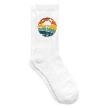 Flamingo - Tennissocken - Weiß - Rechts