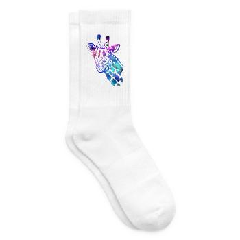 Giraffe - Tennissocken - Weiß - Rechts