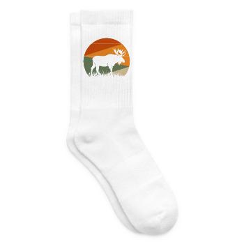 Elch - Tennissocken - Weiß - Rechts