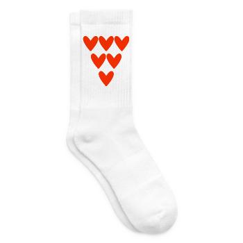 VALENTINSTAG. Junggesellinnenabschied. ICH LIEBE DICH. ICH LIEBE DICH. LIEBE - Tennissocken - Weiß - Rechts