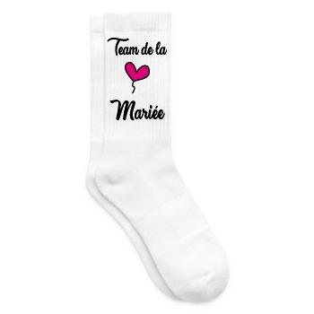 HOCHZEIT. ZUKÜNFTIGE BRAUT. Junggesellinnenabschied. MANNSCHAFT. TEAM BRIDAL - Tennissocken - Weiß - Rechts
