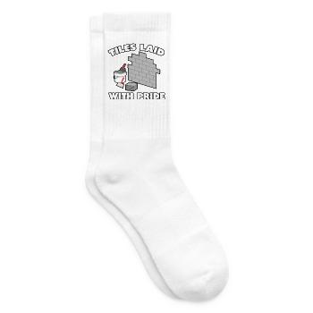 Fliesenleger Fliesensetzer Beruf Fugenleger Fliese - Tennissocken - Weiß - Rechts