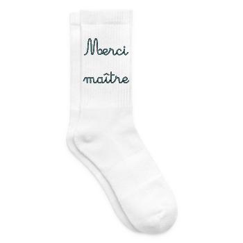 MEISTER. VIELEN DANK. DANKE, MEISTER. MEISTER. MEISTER-GESCHENK - Tennissocken - Weiß - Rechts