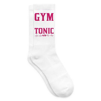 Gym and Tonic Fitness Humor - Tennissocken - Weiß - Rechts