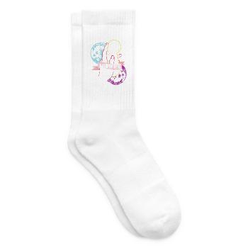Hingebungsvolle Hebamme Geburtshilfe - Tennissocken - Weiß - Rechts