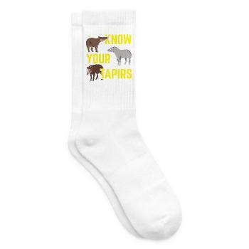 Kennen Sie Ihre Tapire Wildtier Tierpfleger - Tennissocken - Weiß - Rechts