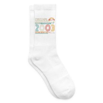 Juli 2003 Geburtstag Juli 2003 Geschenk - Tennissocken - Weiß - Rechts