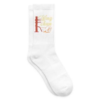 Wing Chun Geschenk - Tennissocken - Weiß - Rechts