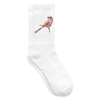 Vogel - Tennissocken - Weiß - Rechts
