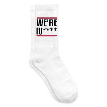 We are fu****! Wahlen 2024 in den USA. - Tennissocken - Weiß - Rechts