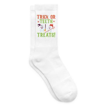 Trick or Teeth Treats! - Tennissocken - Weiß - Rechts