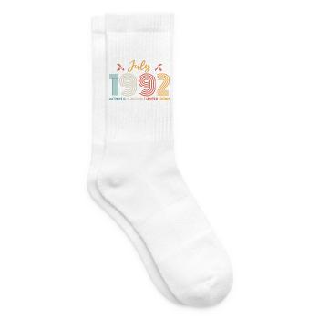 Juli 1992 Geburtstag Juli 1992 Juli - Tennissocken - Weiß - Rechts