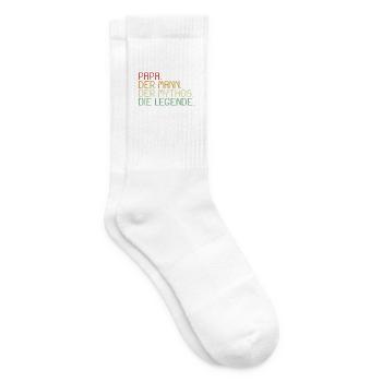 Papa der Mann Der Mythos Die Legende - Tennissocken - Weiß - Rechts