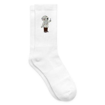 Zombie Doktor Arzt - Tennissocken - Weiß - Rechts