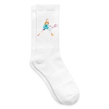 Flinker Tennisspieler Matchball - Tennissocken - Weiß - Rechts