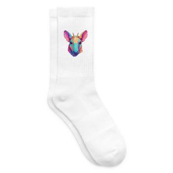 Erdferkel Buntes Aquarell Cartoon Kawaii Tier - Tennissocken - Weiß - Rechts
