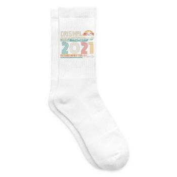 Juli 2021 Geburtstag Juli 2021 Geschenk - Tennissocken - Weiß - Rechts