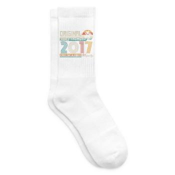 Juli 2017 Geburtstag Juli 2017 Geschenk - Tennissocken - Weiß - Rechts