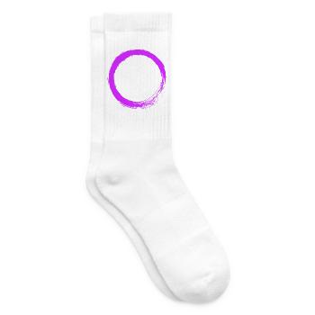 Kreis Lila Vektor - Tennissocken - Weiß - Rechts