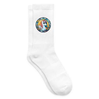 ponny buntes Buntes Cartoon-Kawaii-Tier - Tennissocken - Weiß - Rechts